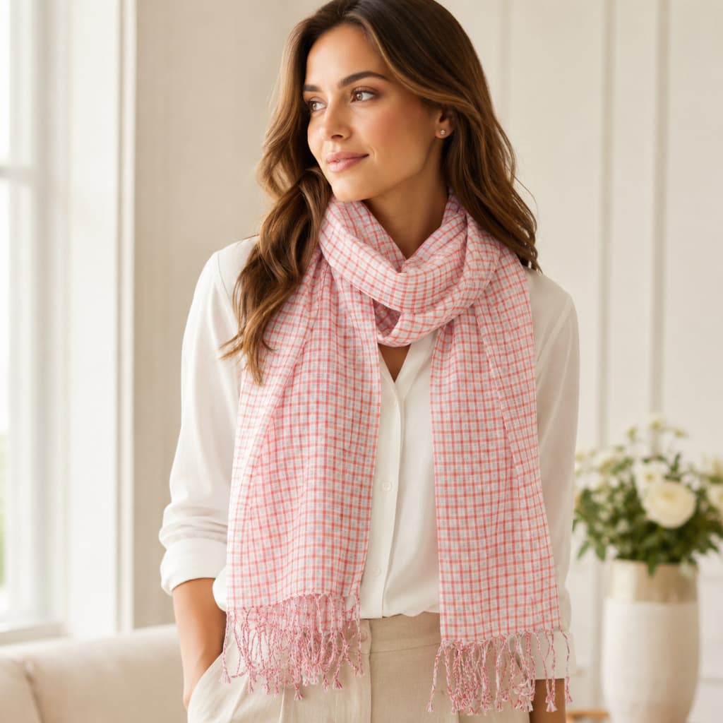 Cachecol Echarpe Pashmina com Babado em Viscose Fino Detalhado Várias Cores Elegante 160x50cm
