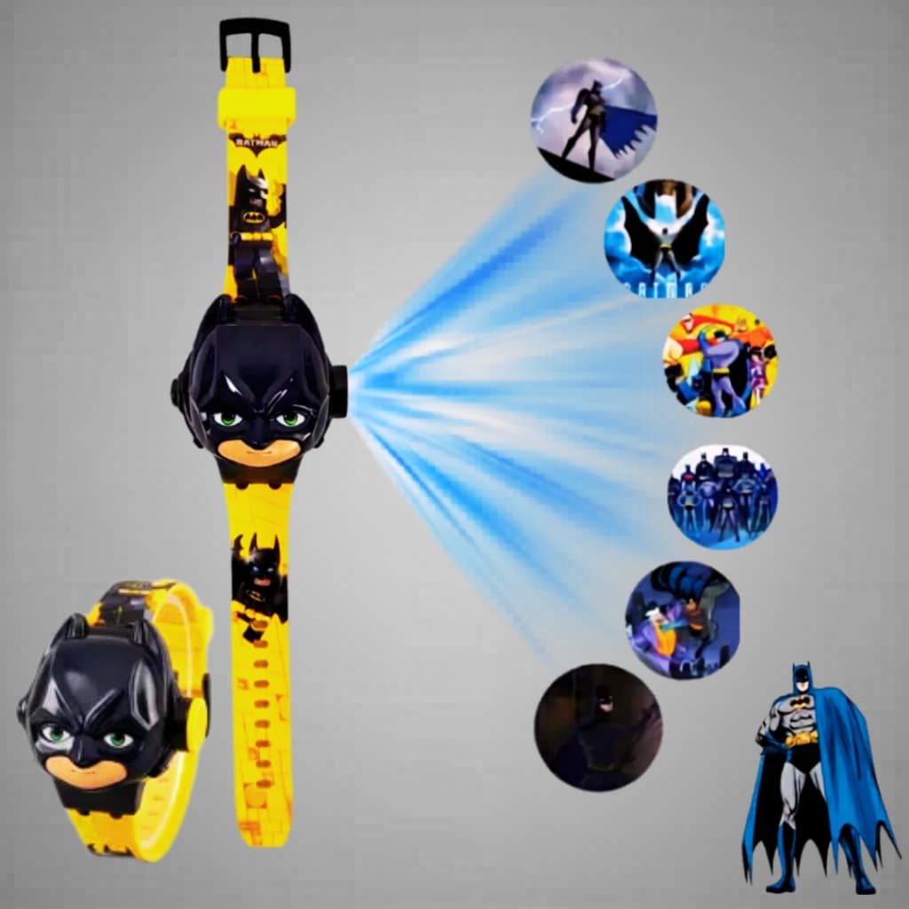 Relógio Para Criança Do Batman Digital E Com Projetor De Imagens C/ Embalagem E Bateria Ideal Para Presente De Qualidade