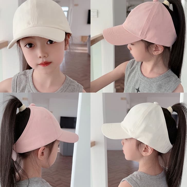 EXPEN Chapéu De Sol Infantil De Verão , Sombreamento Anti-UV Meio Vazio Viseira Estilo Coreano