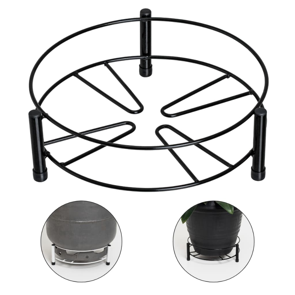 Suporte em Aço Reforçado para Botijão de Gás ou Vaso de Plantas com Pés Emborrachados