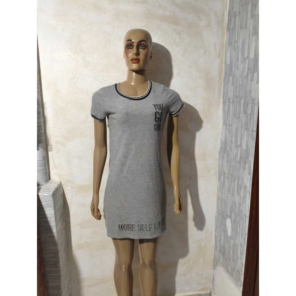 Vestido cinza usado tamanho 18