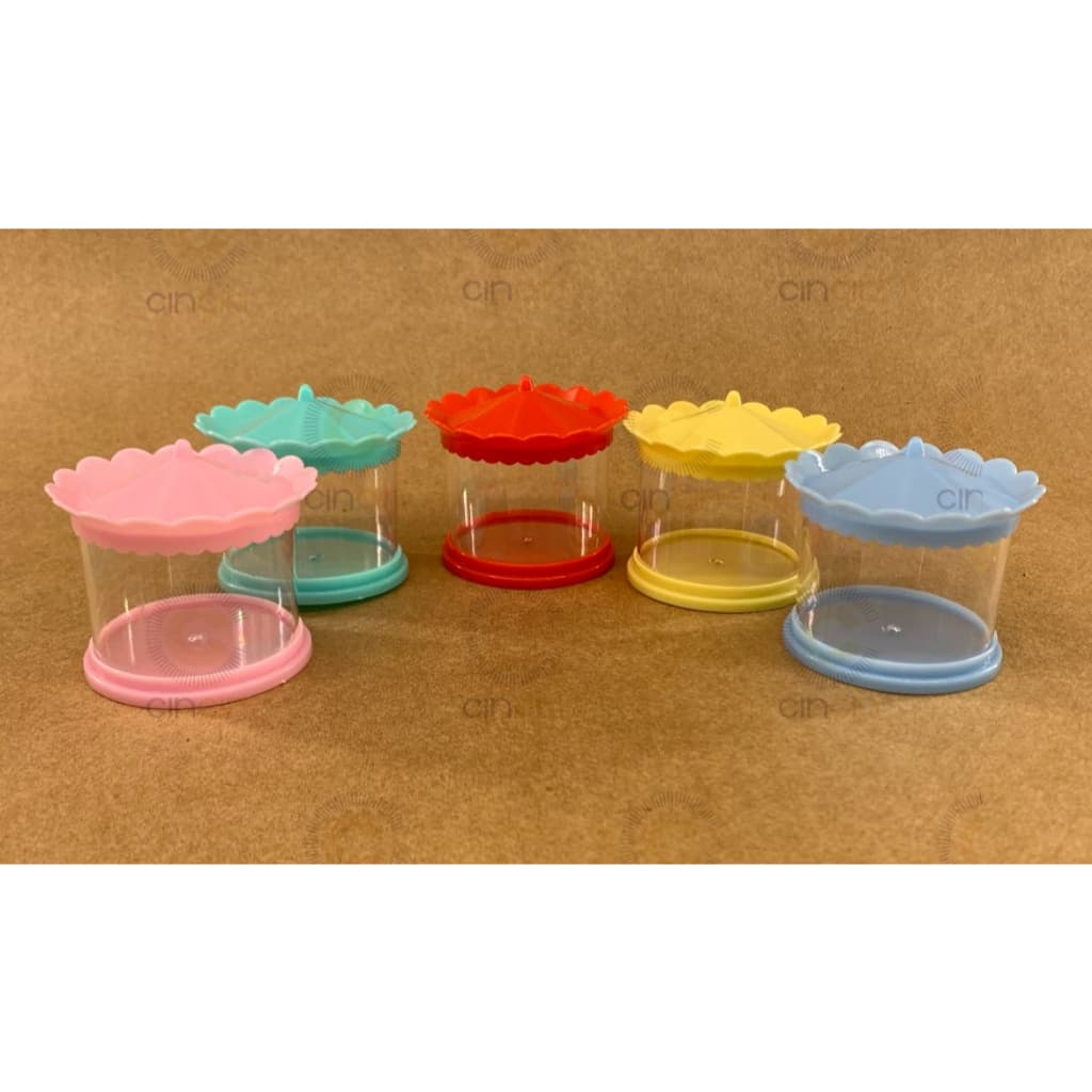 POTINHOS CARROSSEL ACRILICO PACOTE COM 10 UNIDS MESMA COR 6CM X 5CM