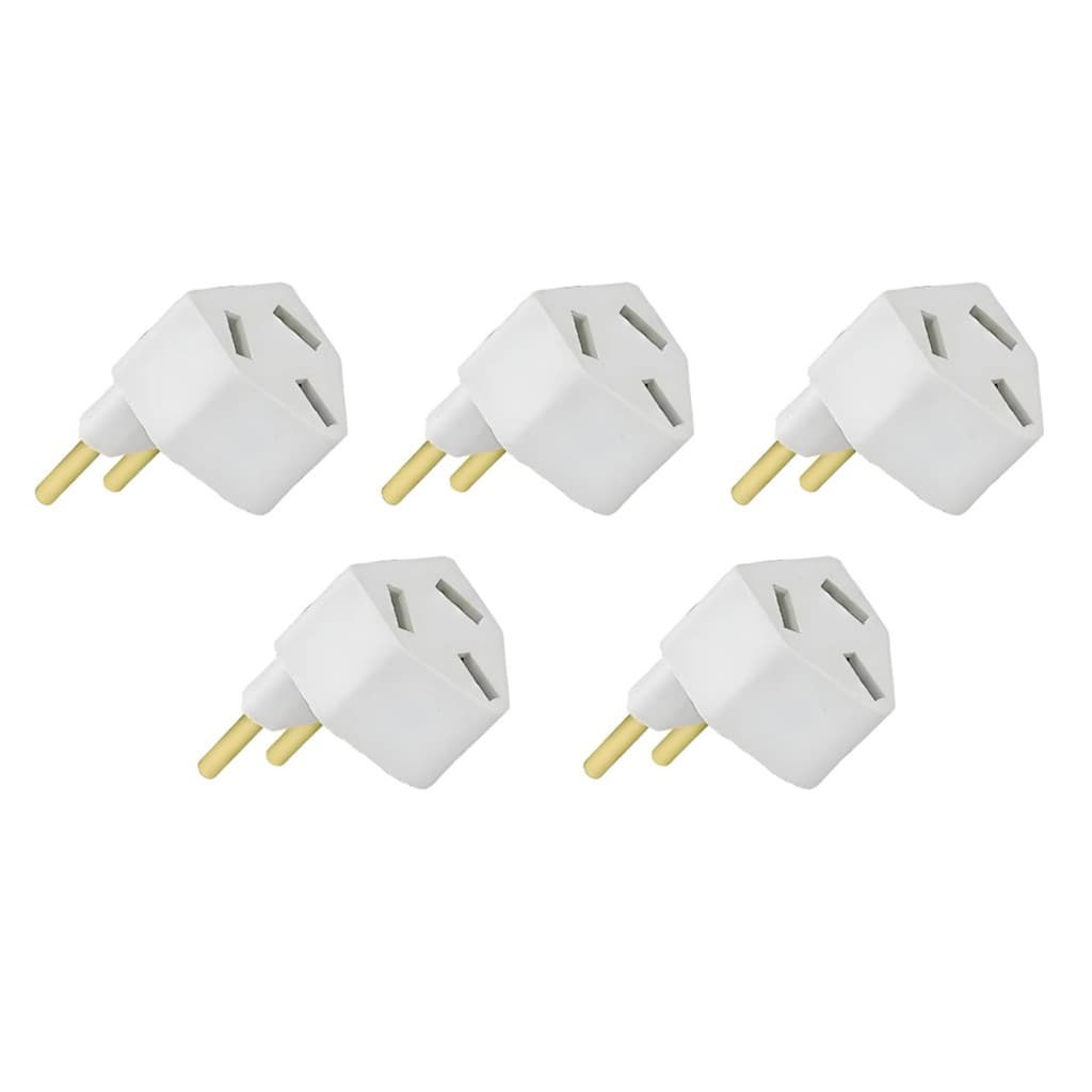 Kit C/ 5 Unid Adaptador Argentino Para Ar Condicionado Pino Faca Argentina