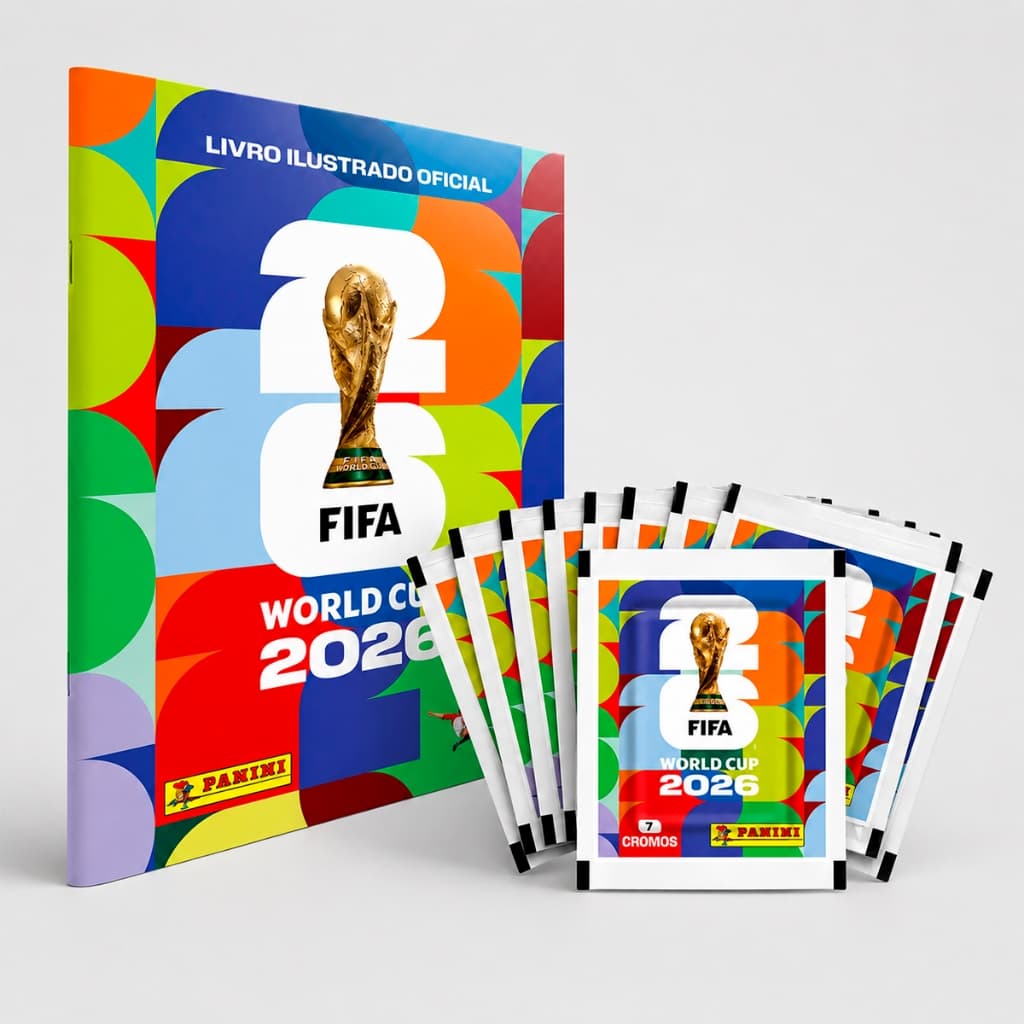 Album Capa Mole Brochura Figurinhas Copa Do Mundo FIFA 2026 + Figurinhas