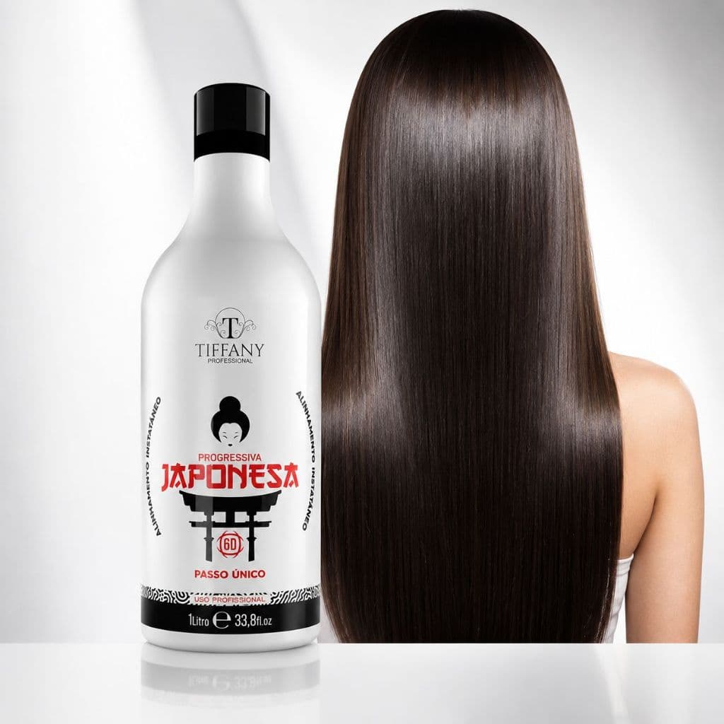Progressiva Japonesa 6D Passo Unico -1LT- Alisa 100% Ate Cabelo Afro Profissional