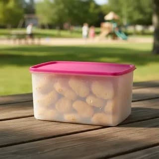 Espasoça 3L Tupperware Base Translúcida Freezer Organizador Original