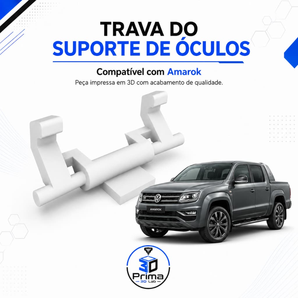 Trava Suporte Porta Óculos Volkswagen Amarok 2011 2012 2013 2014 2015 2016 2017 2018 2019 2020 2021