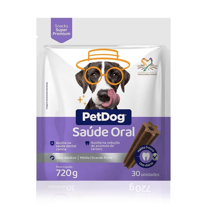 Petisco Pet Dog Saude Oral RMG 720g com 30 unidades