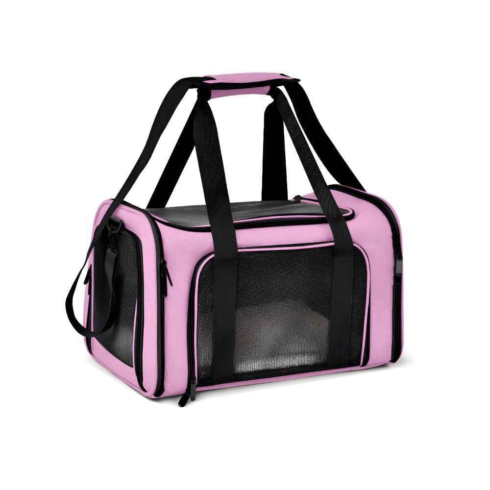 Bolsa Pet Transporte Mala Avião para Cachorros e Gatos Cabine Aviação Rosa - Duke & Dixie