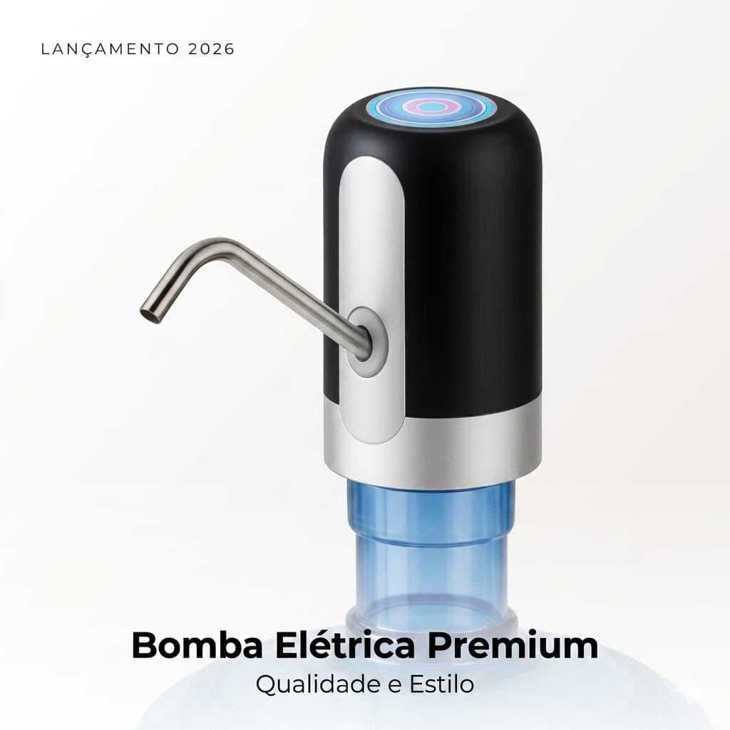 Bomba Elétrica Filtro 20L Para Galão De Água Bebedor Eletrico Com Carregamento Usb Cor Aleatório