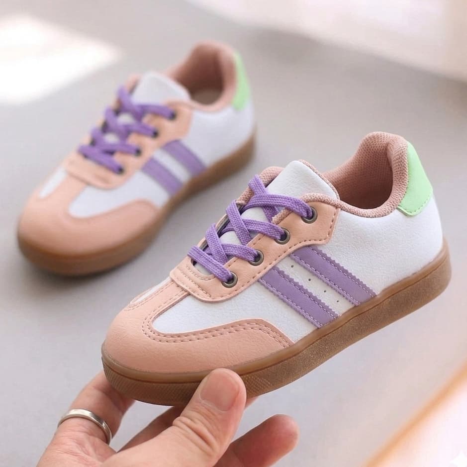 Tenis Infantil Menina Menino Casual Sola Reta Colorido Escolar Confortavel Leve
