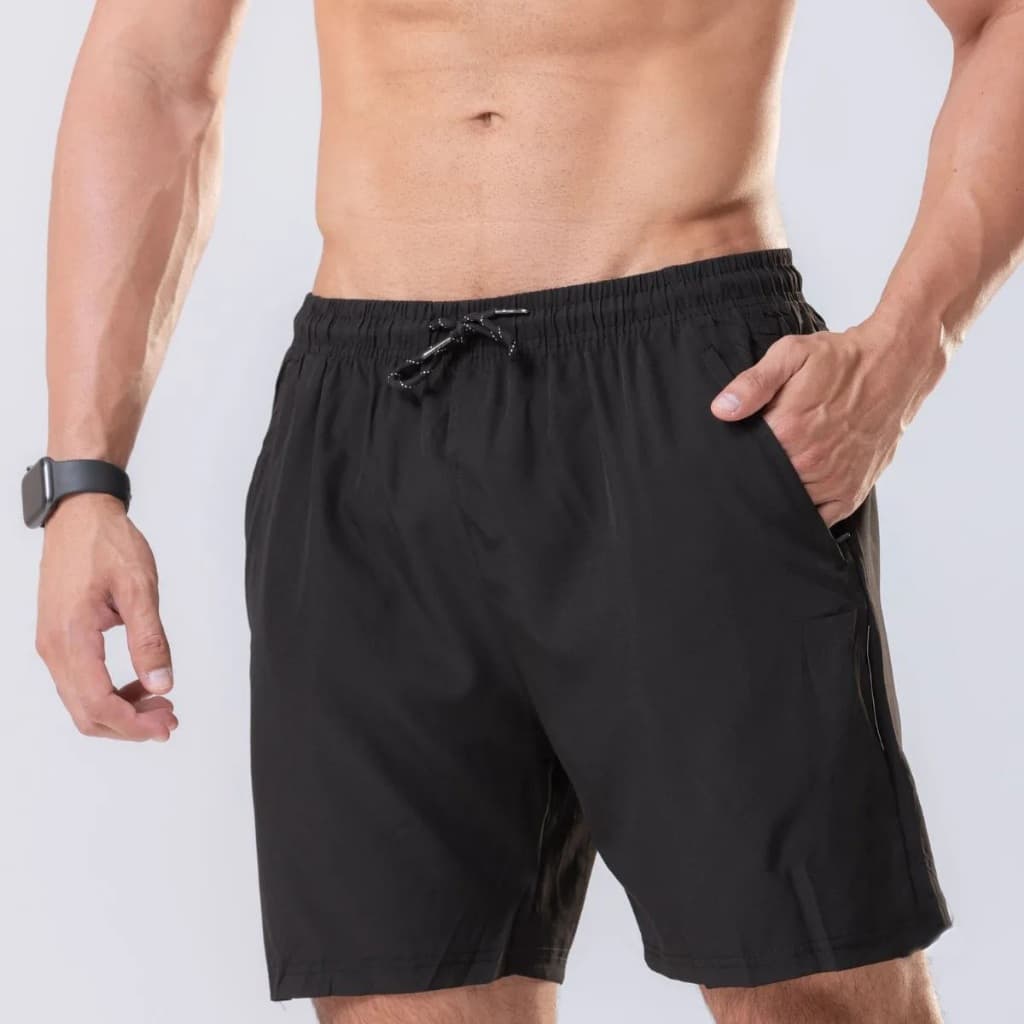 Short Treino Bermuda Masculina Tactel Academia Corrida Esporte Short de Jogar Bola Praia Confortável