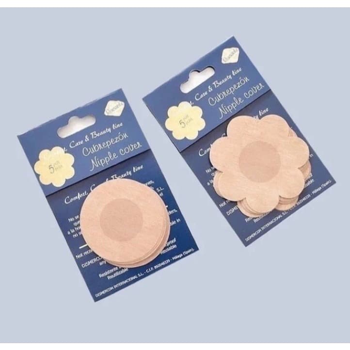 Kit 5 Pares Tapa-Seios Invisível Adesivo Protetor De Mamilo 7,5cm Sutiã Liberta Sem Alça Decote