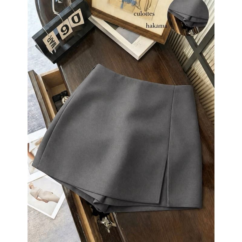Short Saia Feminino Alfaiataria Curto Cintura Alta Com Fenda Moda Casual Elegantemoda blogueira
