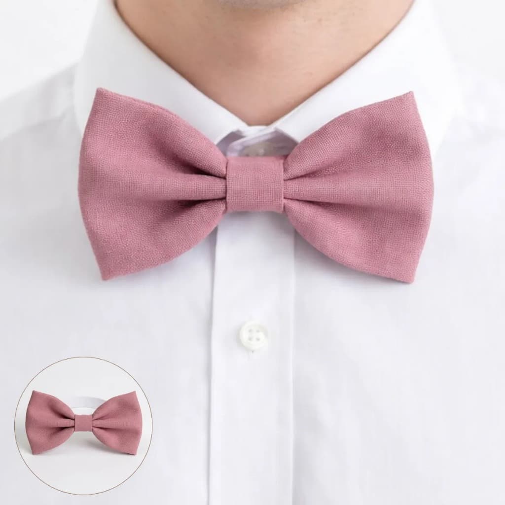 Gravata Borboleta Masculina Rose Canela Adulto Para Padrinhos de Casamento, Noivo e Eventos