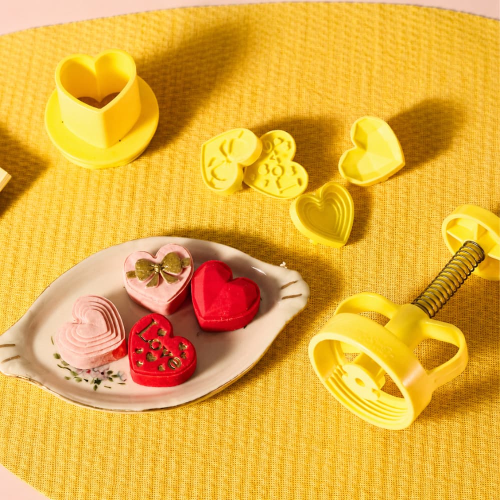 KIT MOLDE EJETOR MAX CORAÇÕES BLUE STAR BRIGADEIRO DOCES 3D DIA DOS NAMORADOS
