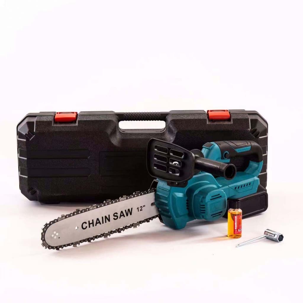 Mini Chainsaw Motosserra sem fio com motor sem escovas 12" polegadas bateria de lítio 21V para uso doméstico e agrícola