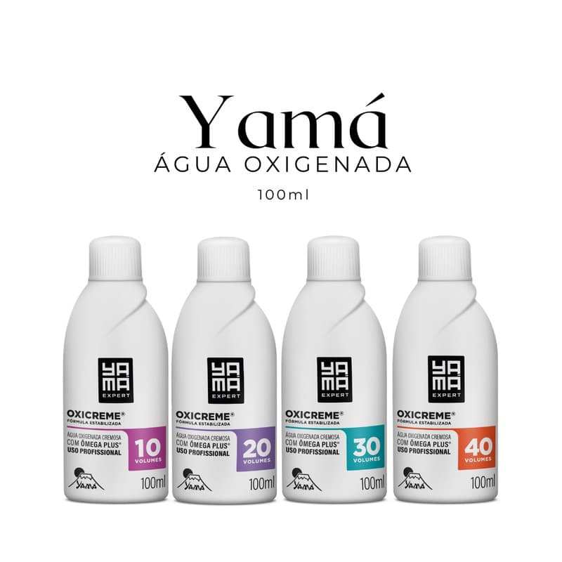 Água Oxigenada Cremosa Yamá 10Vol, 20 vol, 30 vol, 40 vol 60ml