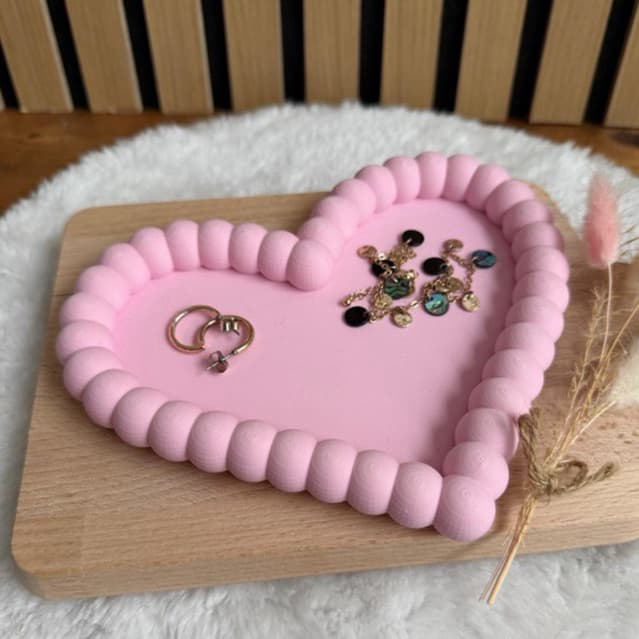 Porta Joias Coração Decorativo | Organizador de Anéis, Colares e Acessórios