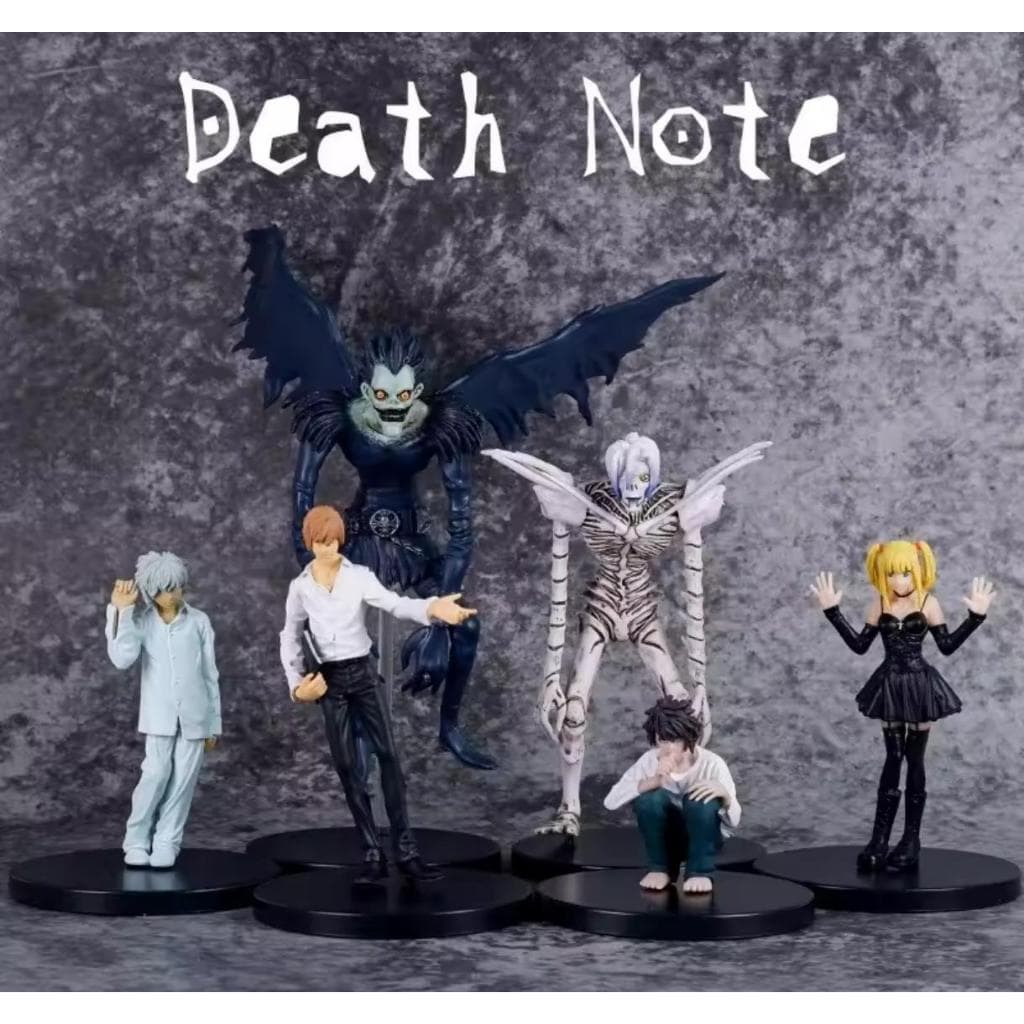 Combo Death Note C/6 Figures Bonecos Ryuk Light Misa, death note personagens, action figure,filme, ryuk, boneco