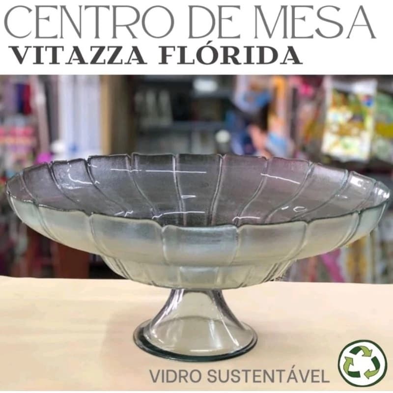 CENTRO DE  MESA FLÓRIDA C/ PÉ VITAZZA