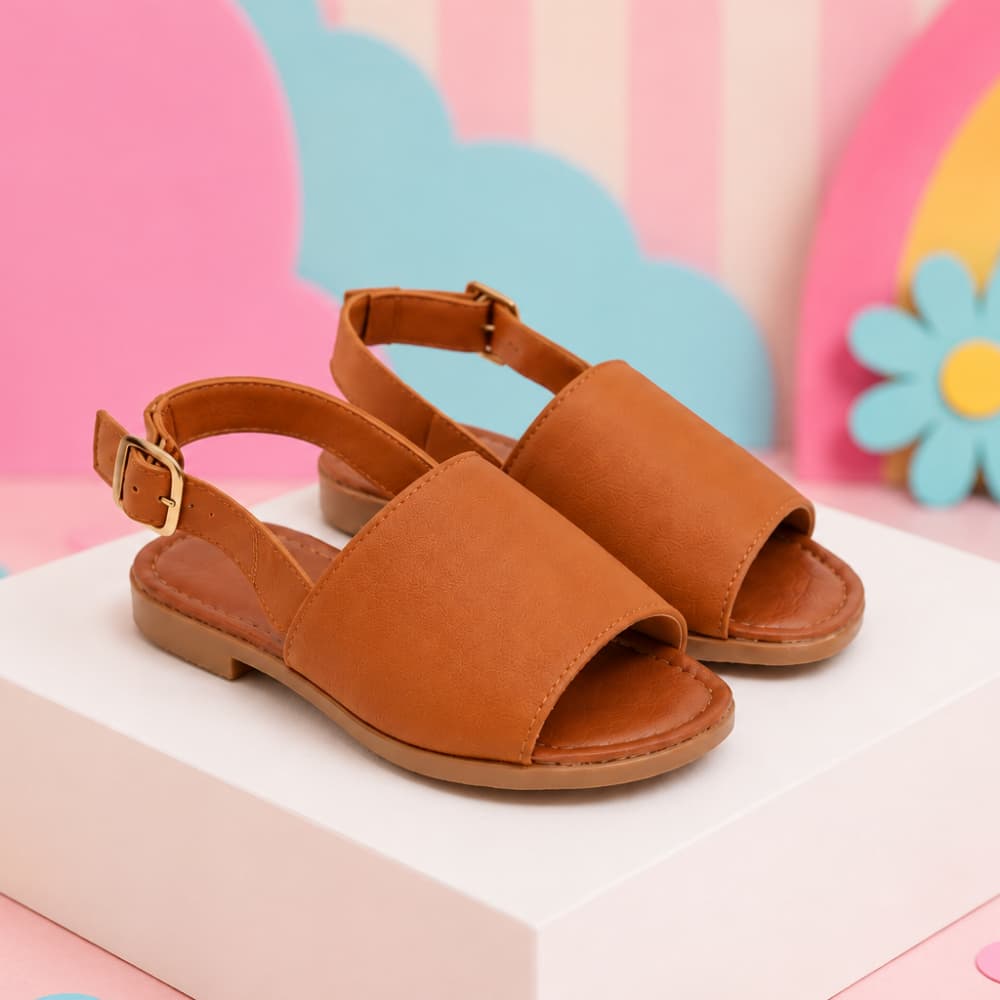Sandália infantil feminina Confortável Casual Anatômica Macia com Fivela