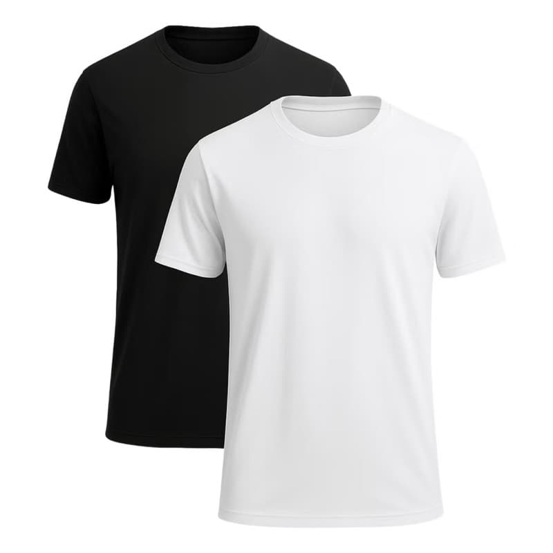 Kit 2 Camisetas Masculina Lisa Básica Manga Curta 100% Algodão Perfeito Para o Dia a Dia Um Produto Que Combine Com Você