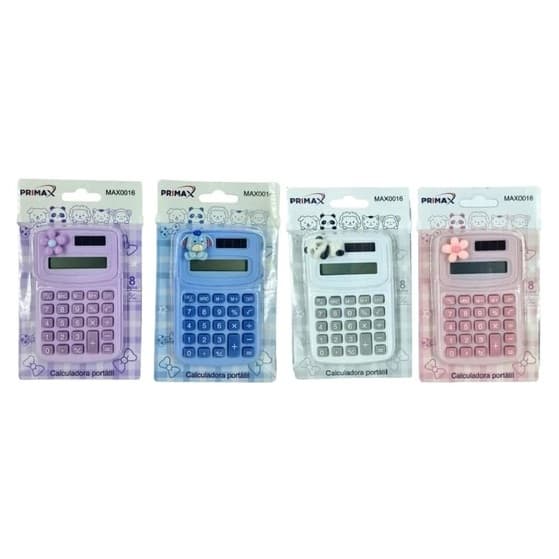 Primax Calculadora Portátil Decorada plástica Sortida 10x6,4x0,9cm 1 unidade