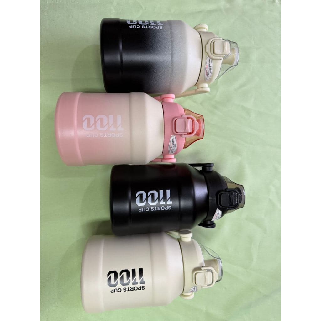 Garrafa de água de aço inoxidável 316 de grande capacidade, portátil para esportes ao ar livre.1100ml