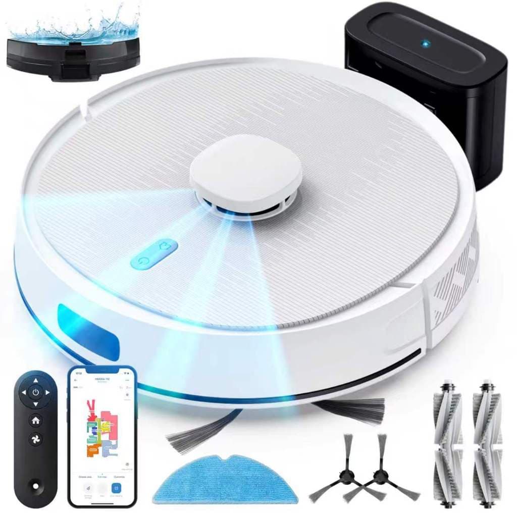 Aspirador robô inteligente TOCHEU com LiDAR e função de limpeza úmida LUM3
