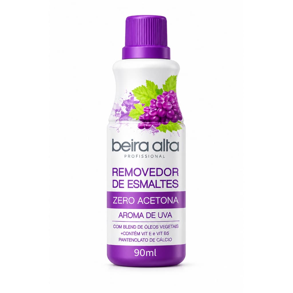 Removedor de Esmalte Zero Acetona Uva - Beira Alta