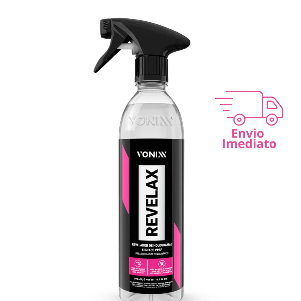 Revelax Revelador de Hologramas 500ml Vonixx – Remove Marcas e Micro Riscos