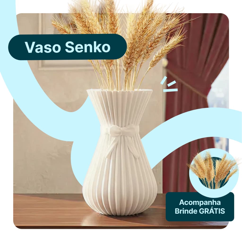 Vaso Boque de Flores PLA ideal para ambientes modernos, clássicos e conteporâneos aesthetic 14cm