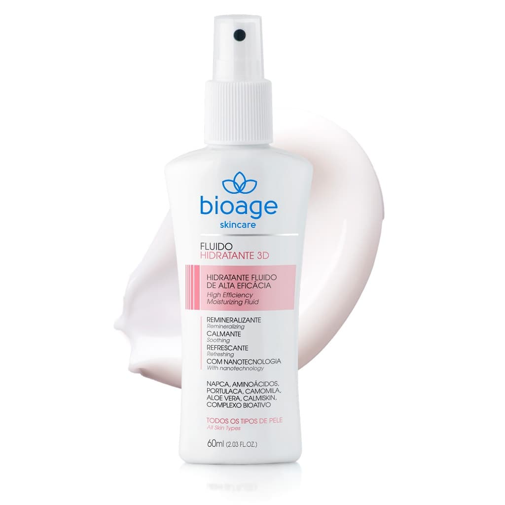 Bioage Fluido Hidratante 3D Facial 60ml