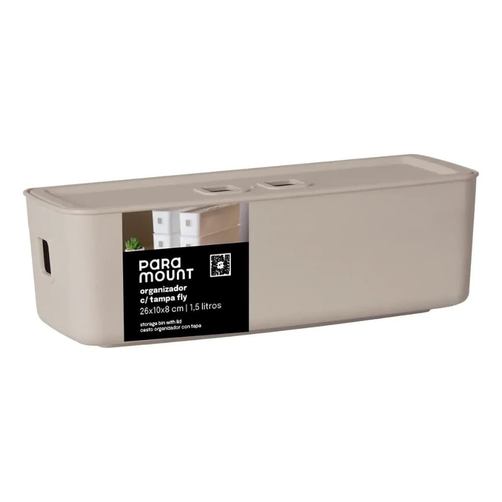 Organizador C/ Tampa 26x10x8 Cm Fly 1,5 Lts Paramount