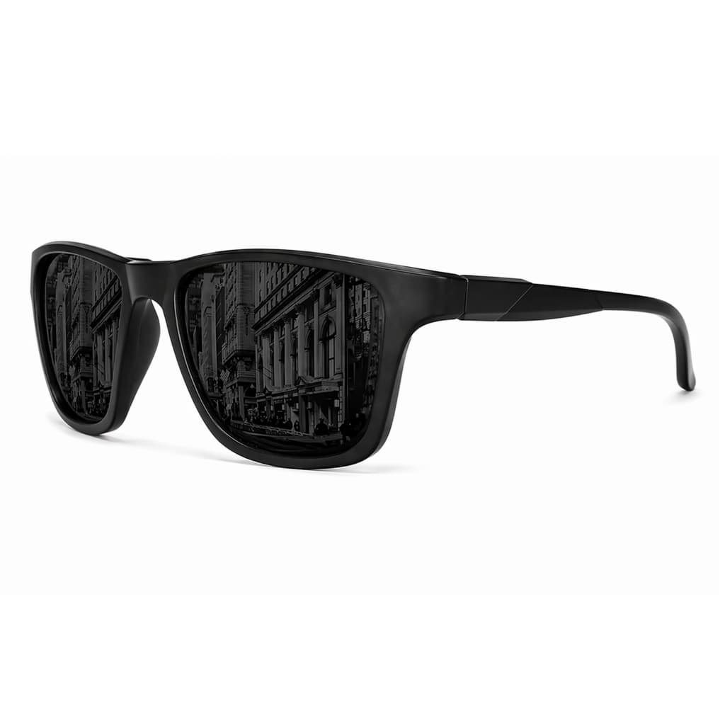 Óculos De Sol Masculino Feminino Polarizado Proteção UV400 Preto Quadrado Dirigir Clássico Esportivo