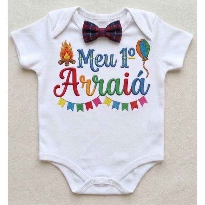 Body Infantil Personalizado Festa Junina – Meu 1º Arraiá