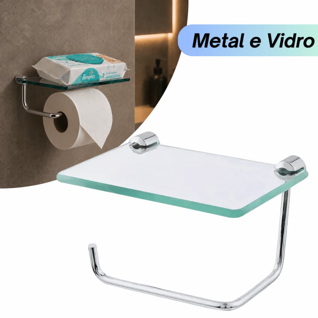 Suporte para papel higiênico porta celular. Papeleira Porta Papel Higiênico Com Porta Celular Luxo