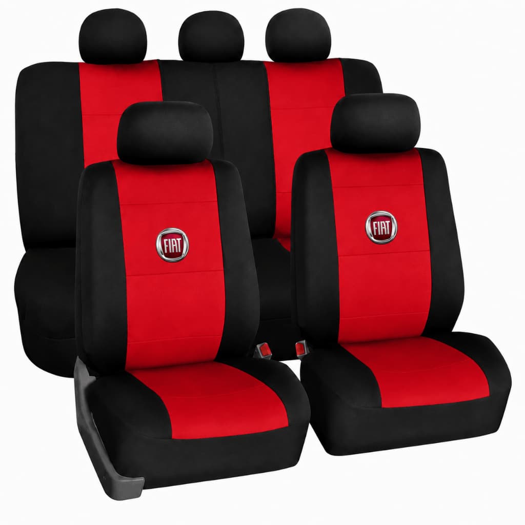 Capa Banco Carro Vermelha Couro Sintético Fiat Palio Uno Siena Strada Argo Toro