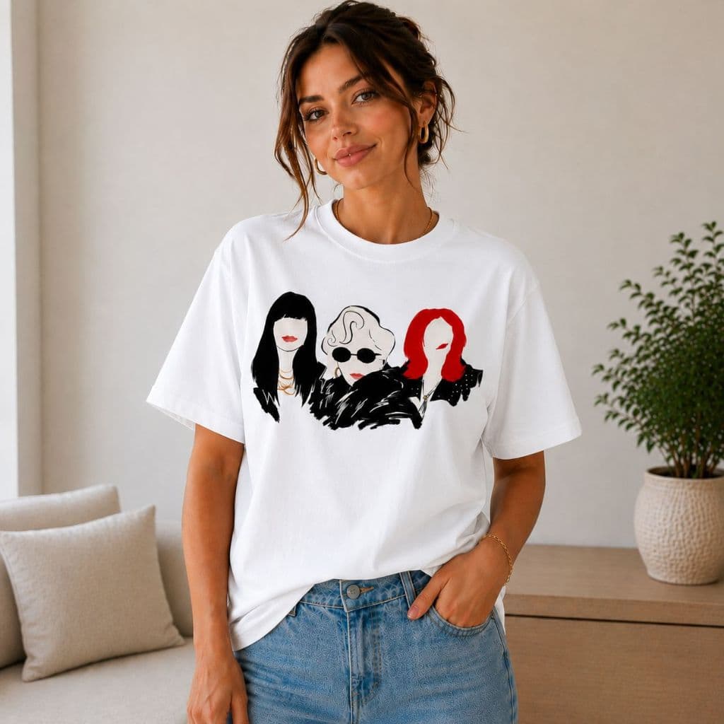 Camiseta Feminina Estampa Fashion Blusa Feminina 100% Algodão Casual Moda Tendência
