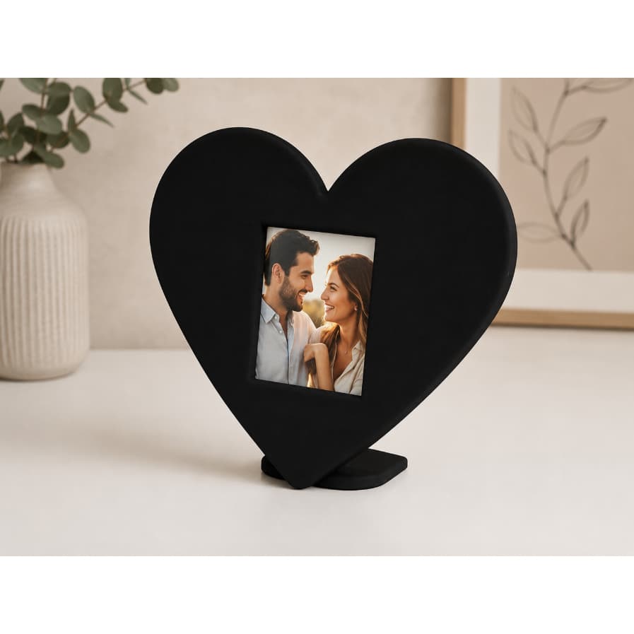 Porta Retrato Coração Personalizado Decorativo Foto Casal Presente Dia dos Namorados