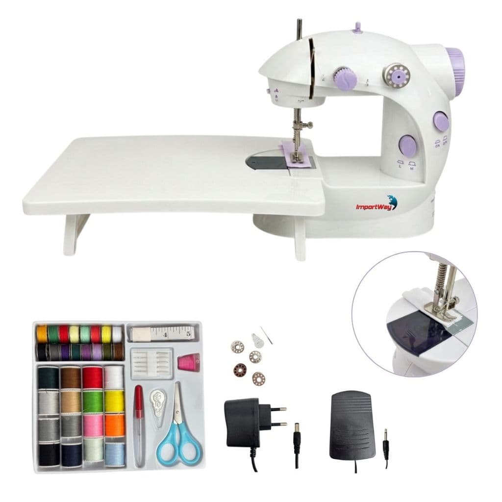 Mini Máquina De Costura Portátil Com Mesa E Kit DE Costura - IWMC507K