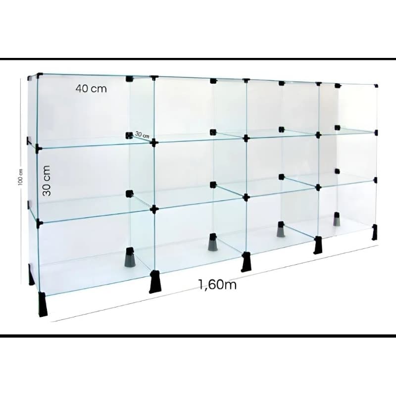 balcão modulado balcão de vidro balcão de atendimento 160 prateleira para bolo