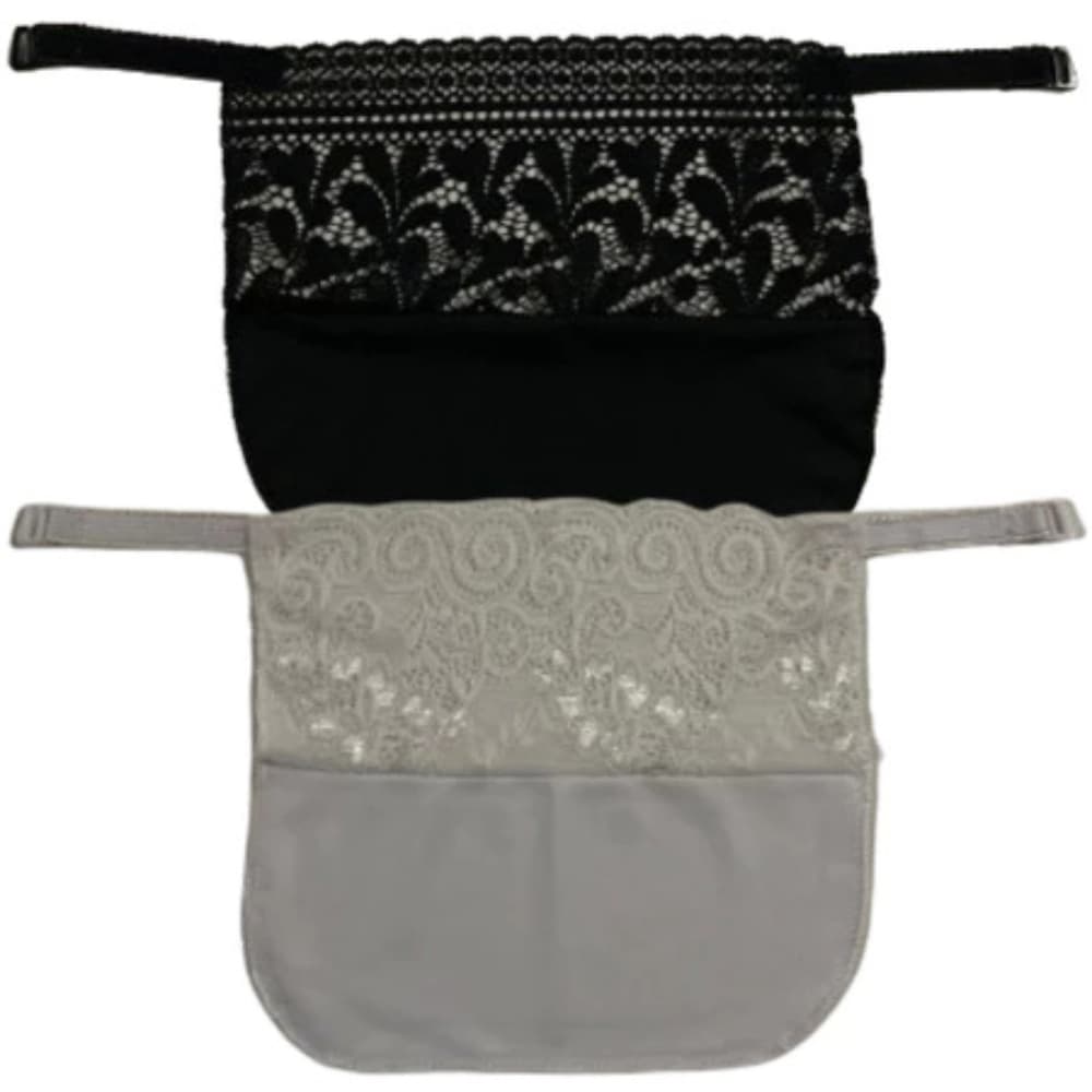 Kit 2 Tapa Decote Para Roupas E Sutiãs Com Renda Feminino Moda Evangélica Disfarça Decote Cobre Colo