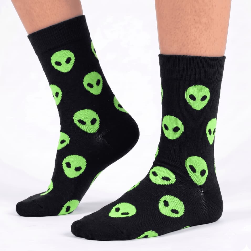 Meia ET Infantil Masculina Personagem Divertida Star Wars Geek Cano Alto Skate Crossfit Pedalada Ciclismo Corrida