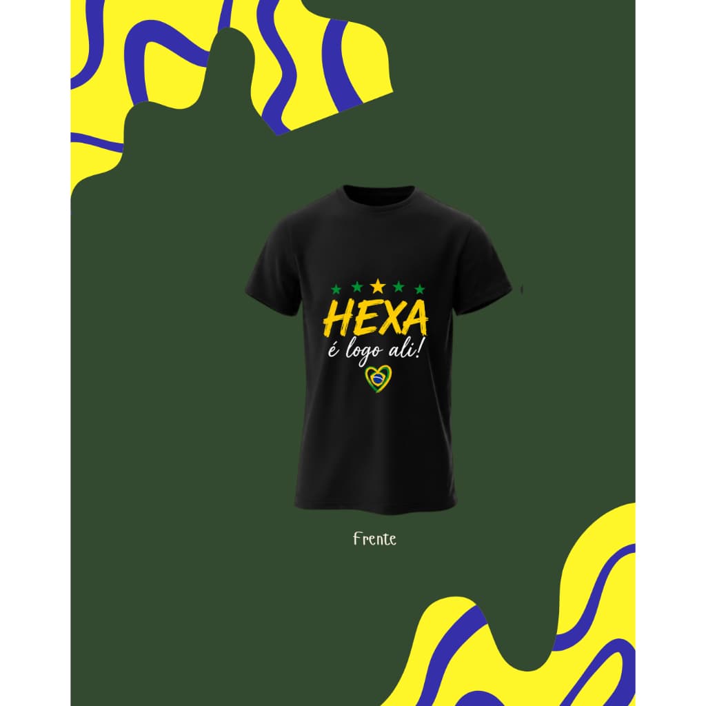 CAMISA BRASIL HEXA | 100% ALGODÃO