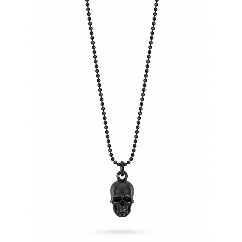 Colar Caveira Black – Corrente Masculina Estilo Rock Aço Premium de Alto Impacto