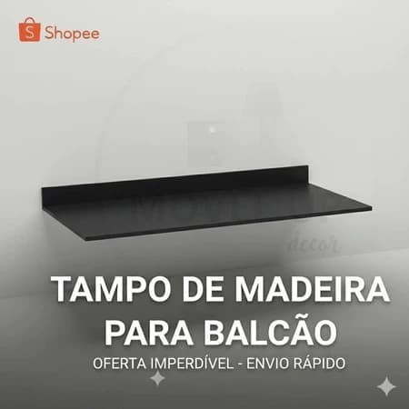 Tampo para Balcão/Cozinha/ MDF Multiuso De Madeira Resistente e CompactoPia e Cooktop 100x50
