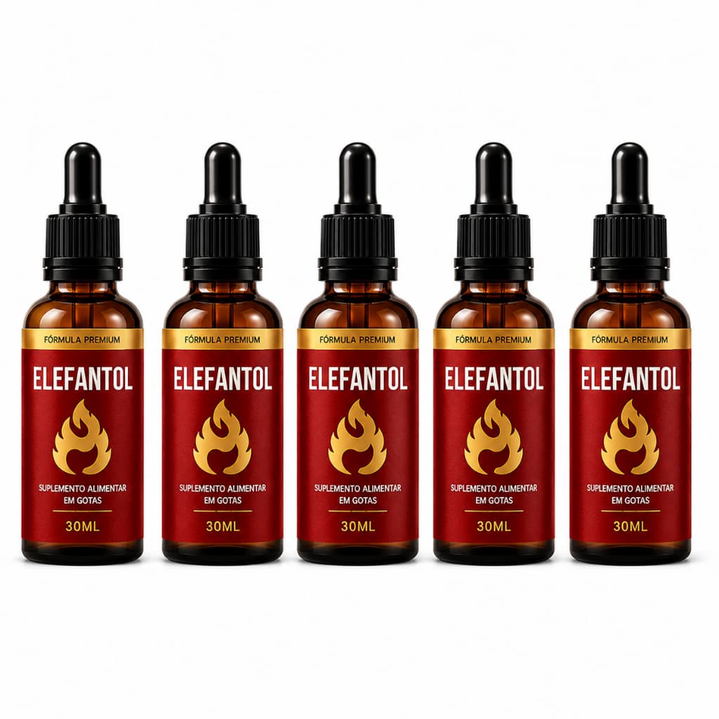 5 Frascos Elefantol Original 30ml | Suplemento Alimentar Premium | + NF