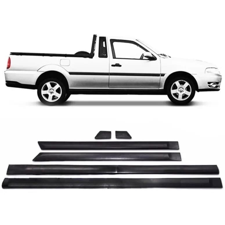 Kit Friso Lateral Borrachão Saveiro G3 G4 00/09 581a